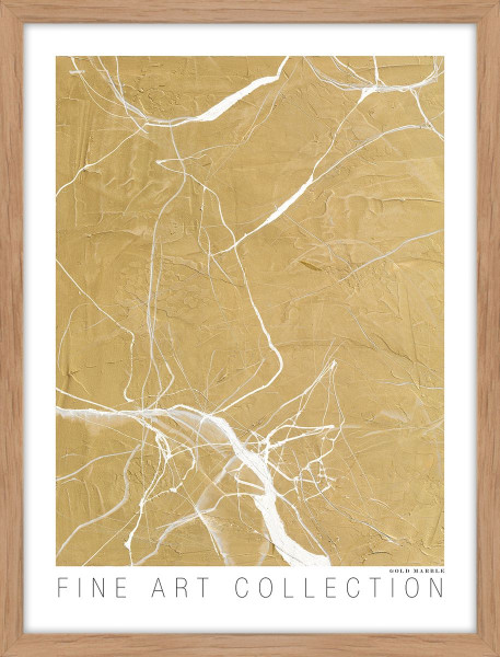 Kunstdruck GOLD MARBLE in mehrfarbig
