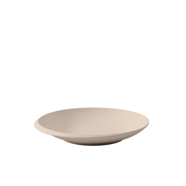 Schale tief New MOON beige in beige aus Porzellan