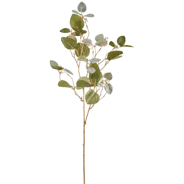 Kunstpflanze Eukalyptuszweig in grün aus Kunststoff