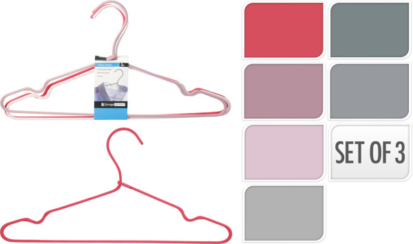 Kleiderbügel-Set TRENDY in mehrfarbig aus Kunststoff