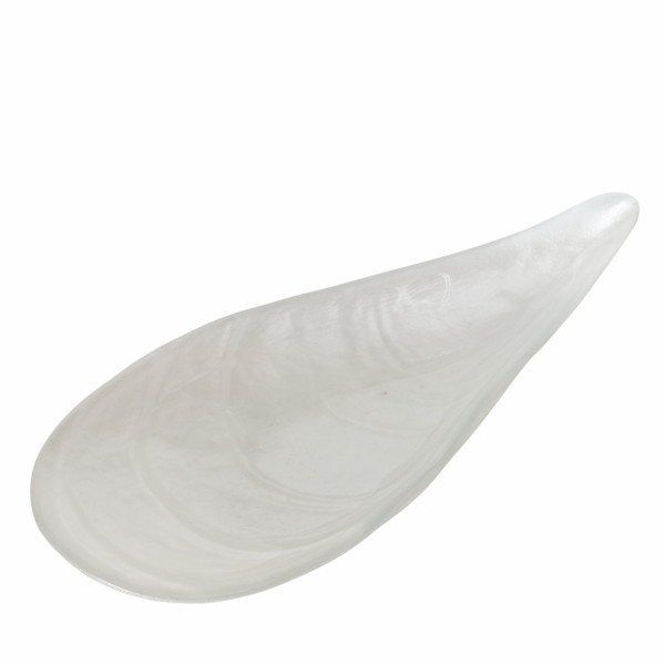 Schale MOULE in weiß aus Glas
