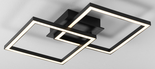 Deckenleuchte JOOST LED in schwarz aus Kunststoff
