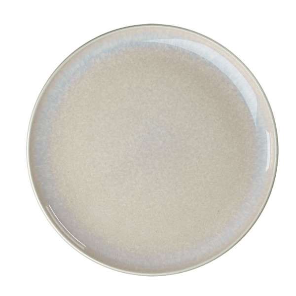 Teller PERLEMOR SAND in beige aus Porzellan