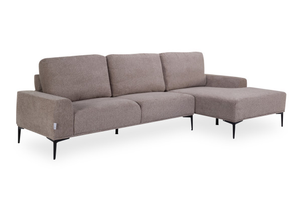 Polsterecke DROP TUANA in hellbraun aus Stoff