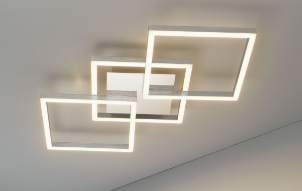 LED-Wandleuchte JALU in silberfarben aus Aluminium