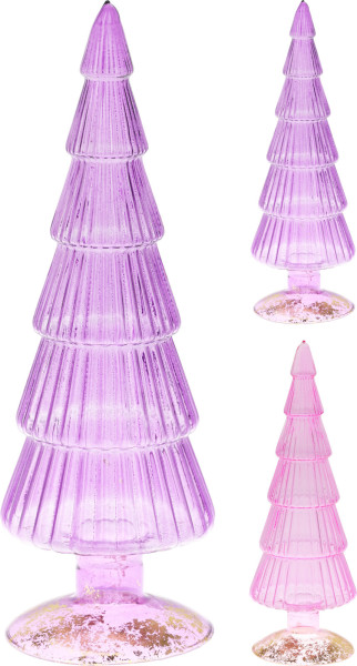Dekoobjekt TREE in mehrfarbig aus Glas