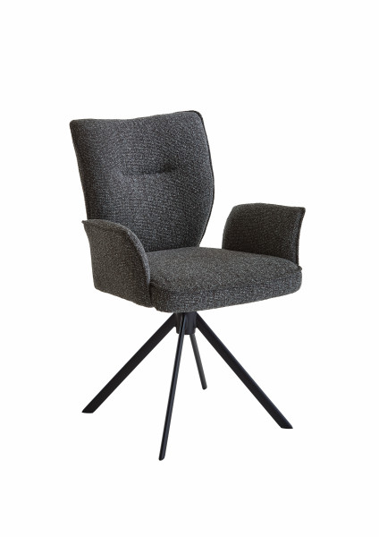 Polsterstuhl STUDIO-LINE in  Regina dark grey