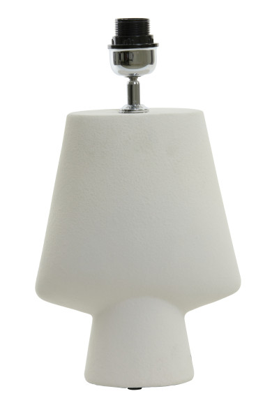 Lampenfuss CIARA in creme aus Keramik