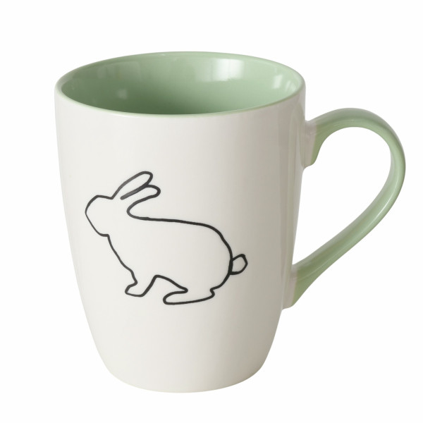 Henkelbecher NETTI in mehrfarbig aus Porzellan