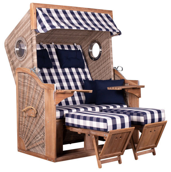 Strandkorb GREENLINE 135 XL in mehrfarbig aus Akazie