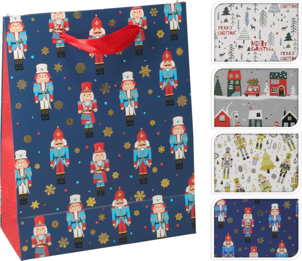 Geschenktasche in mehrfarbig aus Papier