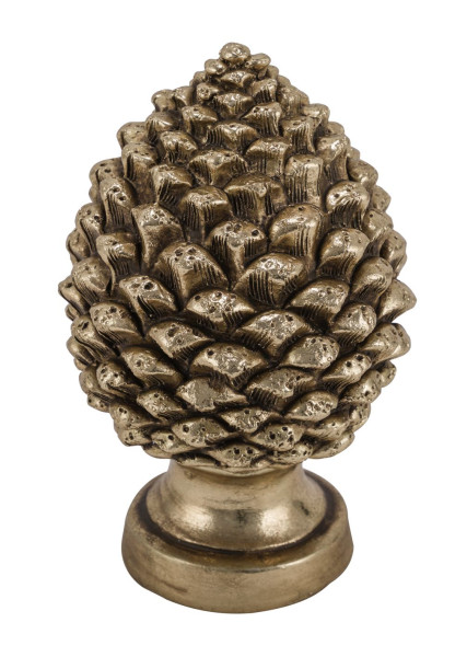 Zapfen in goldfarben aus Kunststoff