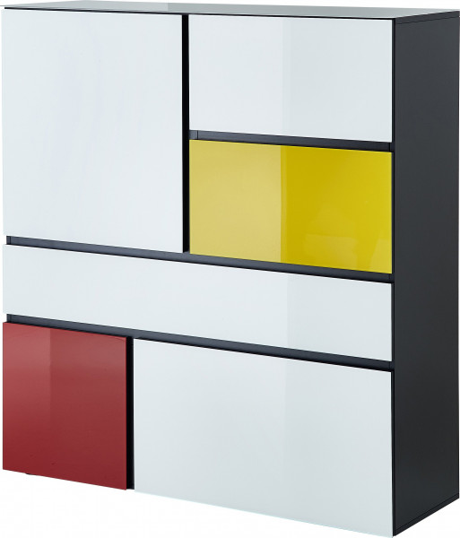 Highboard IDEEUS in mehrfarbig aus Dekor