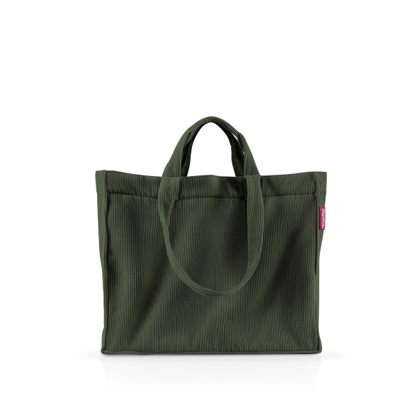 softshopper reisenthel - cord dark matcha in grün aus Polyester