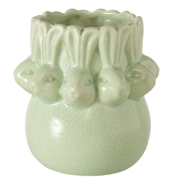 Vase ERNY in grün aus Steingut