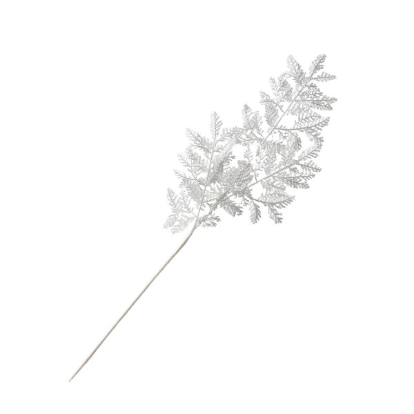 Zweig in silberfarben aus Materialmix