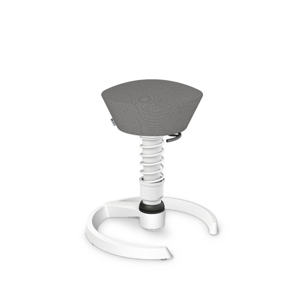 Hocker AERIS SWOPPER in weiß aus Stoff