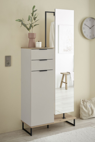 Hochschrank HARPER BEIRA in sand aus Dekor