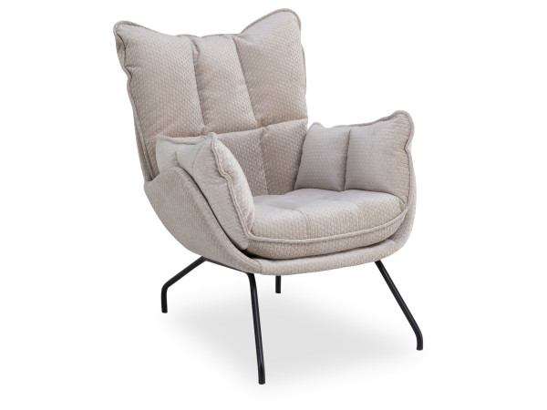 Sessel ZEFERINO SAPRI in beige aus Stoff