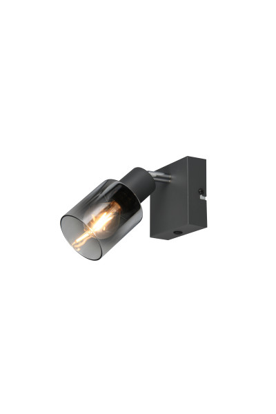Wandspot CADIZ in anthrazit aus Materialmix