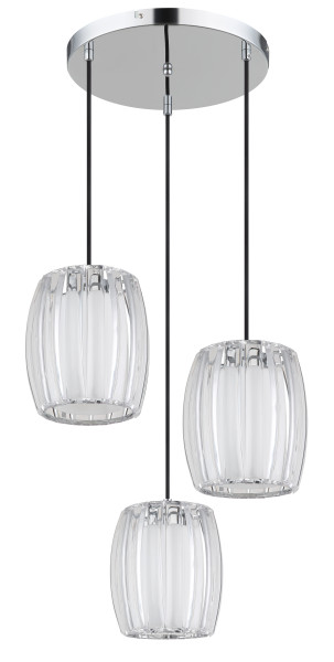 Hängeleuchte MARIBEL in verchromt aus Metall