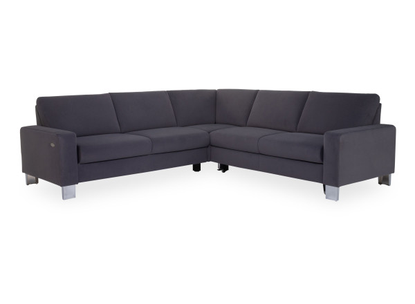 Polsterecke vito SPRING in Schiefer aus Stoff