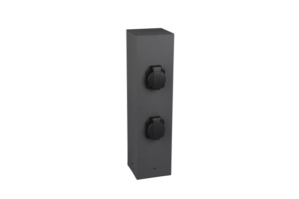 Gartensteckdose GARDEN SOCKET in anthrazit aus Metall