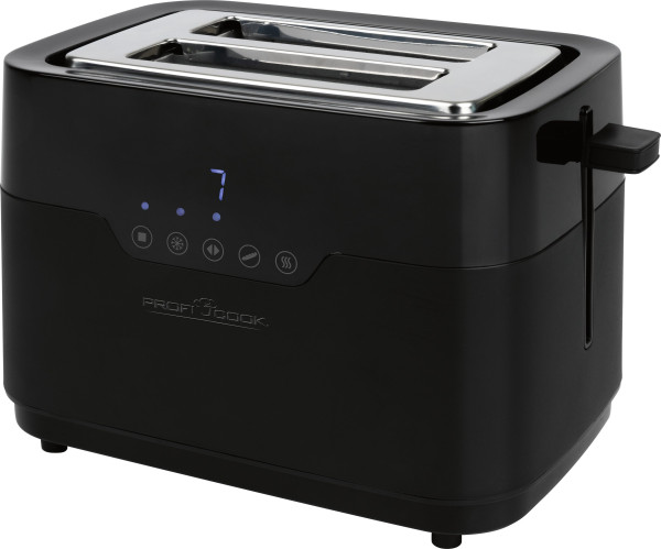 Toaster PROFICOOK in schwarz aus Kunststoff