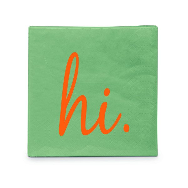 Servietten DESIGN@HOME HI in grün aus Papier