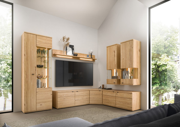 Vitrine HARPER SHERMAN in Eiche aus Dekor