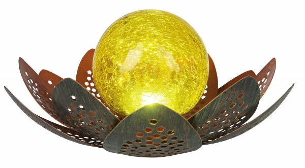 Außenleuchte Solar in grün aus Glas