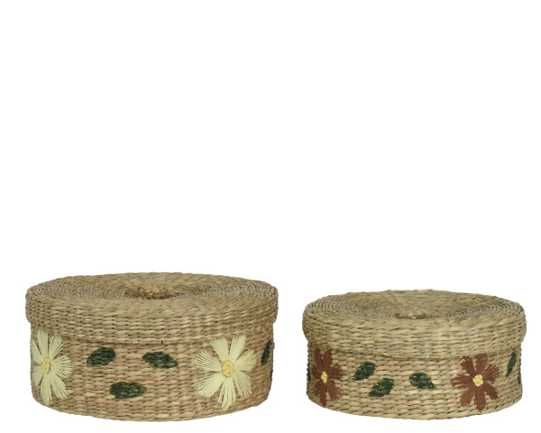 Korb in braun aus Seegras