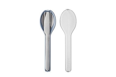 Besteck-Set ELLIPSE in blau aus Materialmix