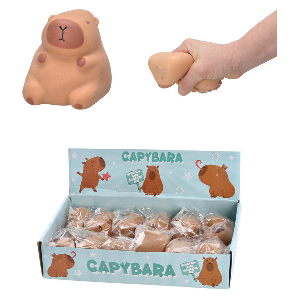 Stretchfigur CAPYBARA in mehrfarbig aus Materialmix
