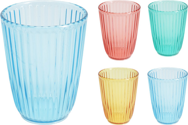 Trinkglas SUMMER in mehrfarbig aus Acryl