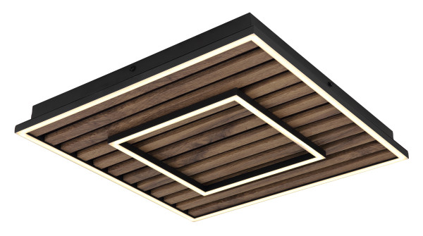 Deckenleuchte WOODY in schwarz aus Kunststoff