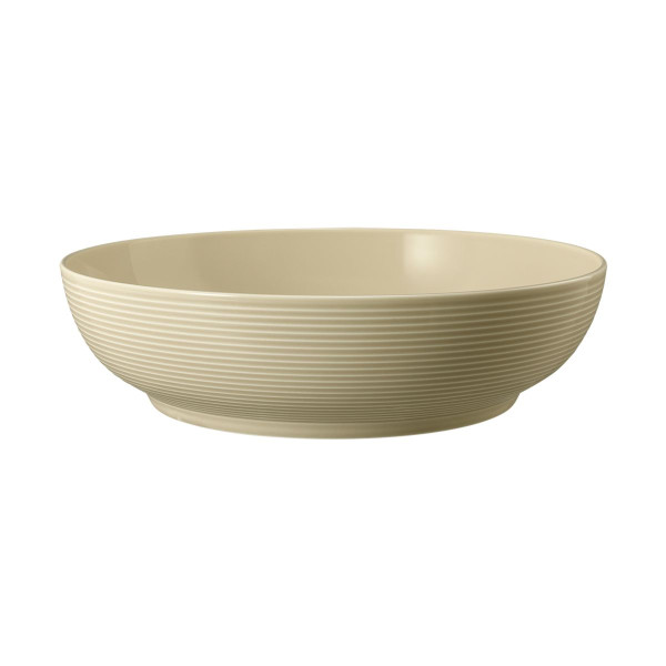 Schale Foodbowl BEAT in beige aus Porzellan