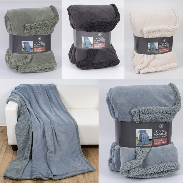 Decke CORAL FLEECE in mehrfarbig aus Polyester