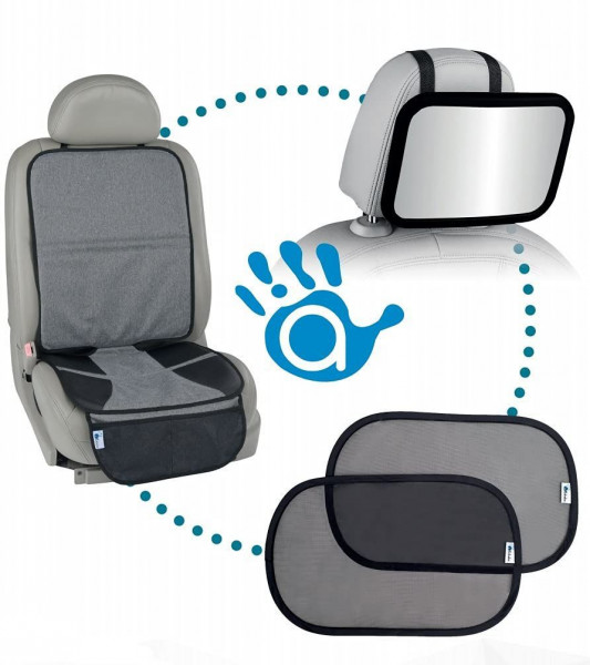 Travel-Set SAFETY Kit in schwarz aus Kunststoff