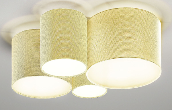 Deckenleuchte SANSIBAR JORDSAND in beige aus Metall