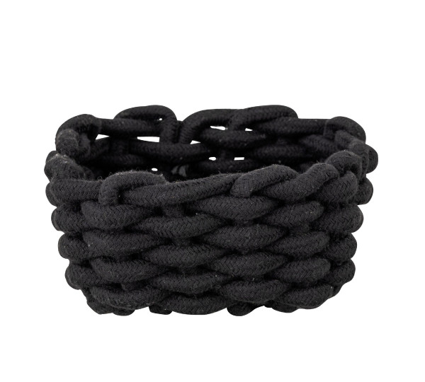 Korb MELARA S in schwarz aus Mischgewebe