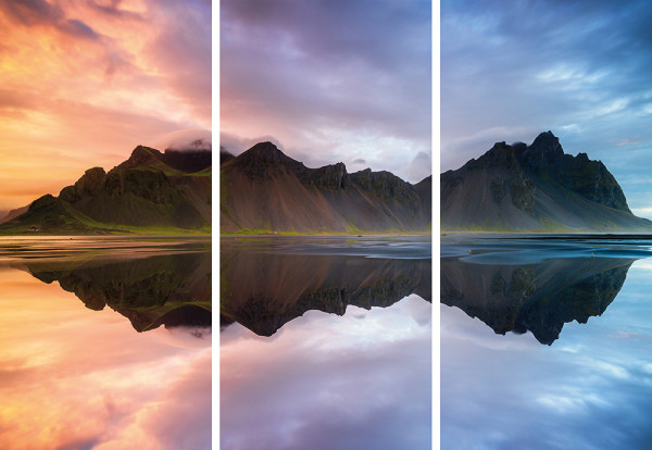 Akustikbild REGENBOGENBERGE in mehrfarbig