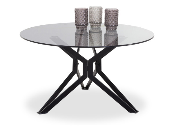 Couchtisch MAILIN in grau aus Glas