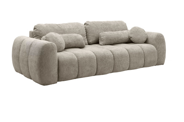 Sofa BABILA in grau aus Stoff