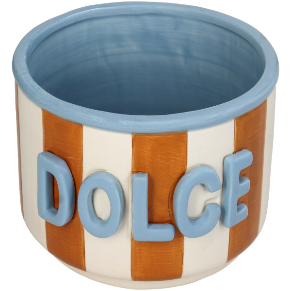 Pflanzgefäß DOLCE in mehrfarbig aus Dolomit