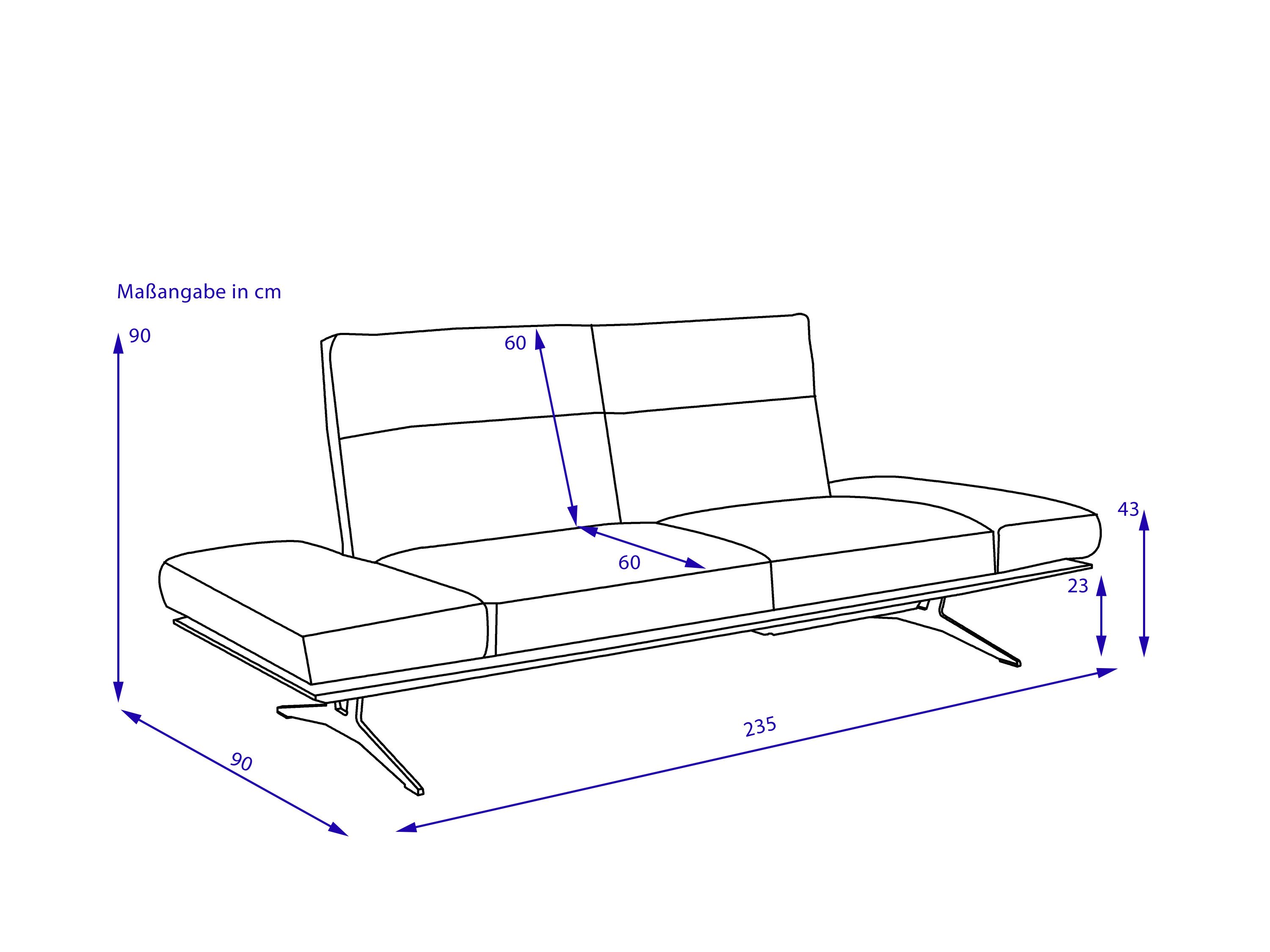 Sofa 2,5 Sitzer FENDO | Einzelsofas | Polstermöbel | Möbel | Alles Wohnen  dieser Welt im Einrichtungs-Centrum und auf