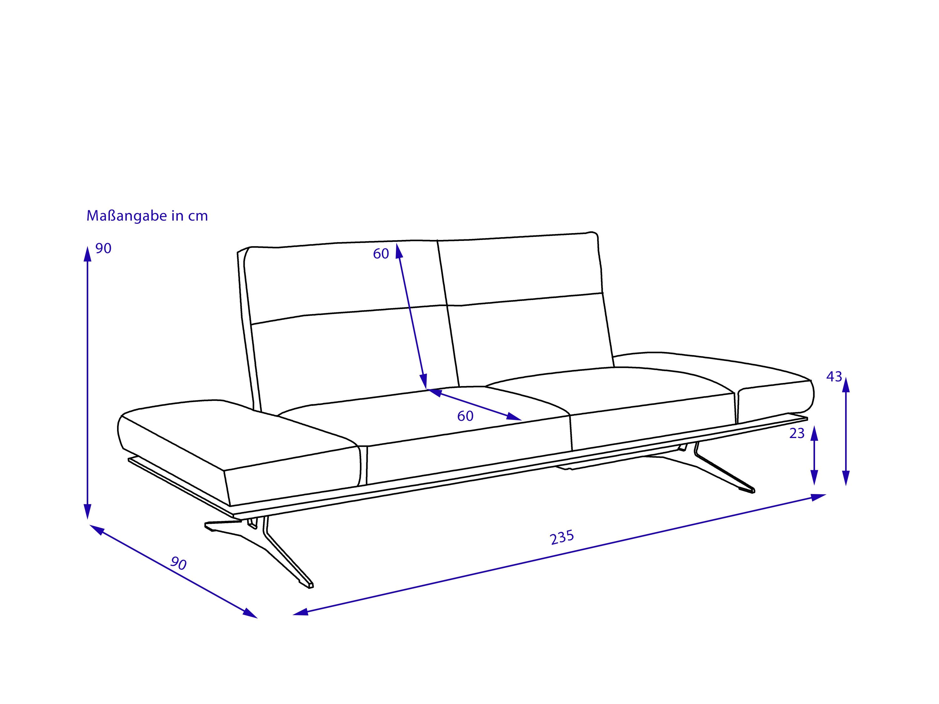 Einrichtungs-Centrum Möbel Alles im | Sitzer dieser Polstermöbel 2,5 auf | | und Welt Einzelsofas Sofa FENDO | Wohnen