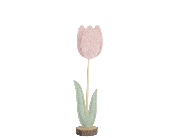 Kunstblume Tulpe in pink aus Polyester