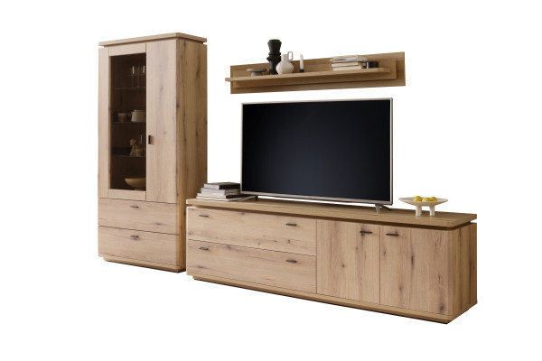 Wohnwand HARPER MERAN in Eiche aus Dekor