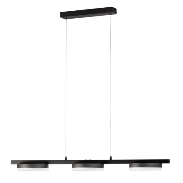 Pendelleuchte KIKU in schwarz aus Metall